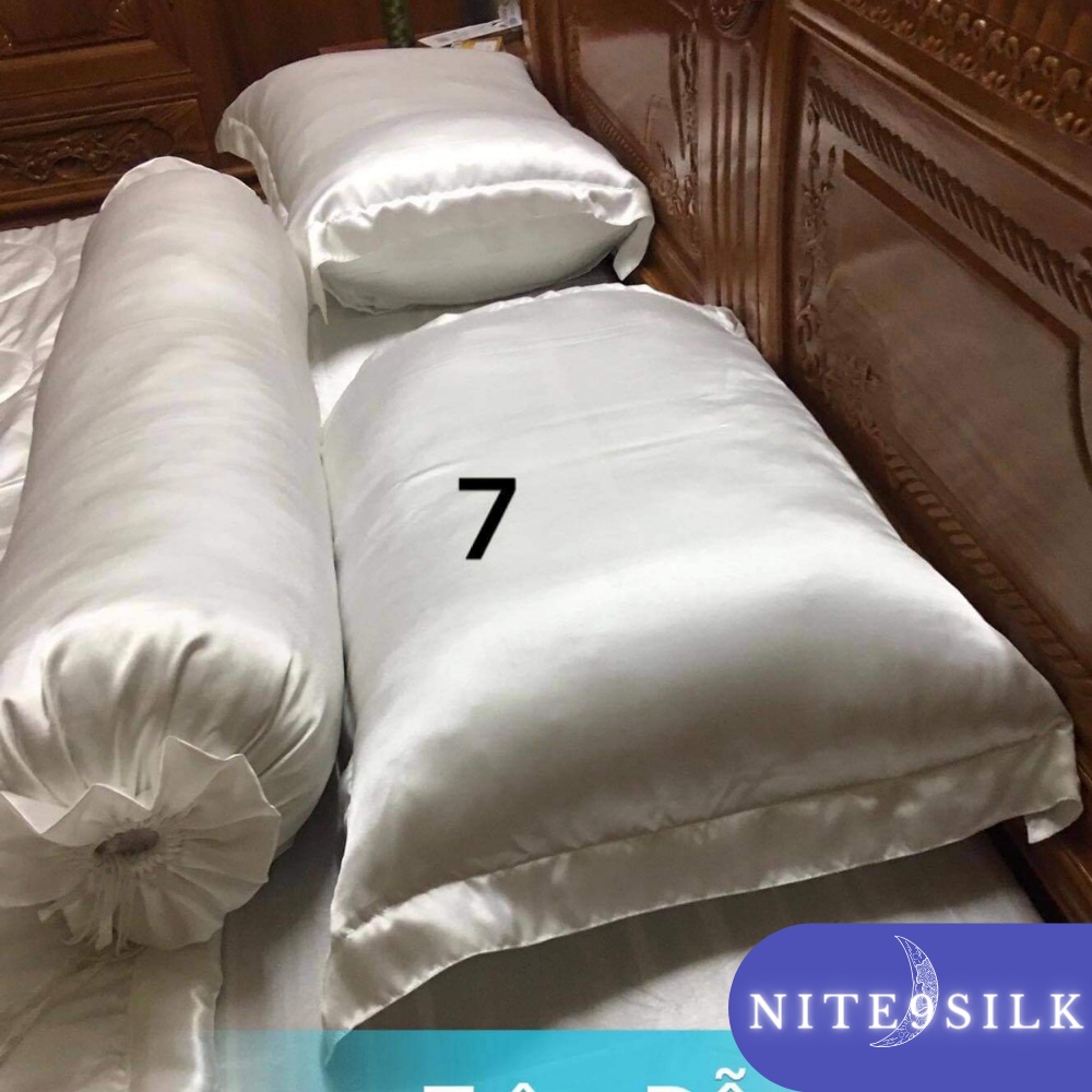 [35x100] Vỏ gối ôm lụa cao cấp, mềm mượt, mát mẻ, sang trọng - Nite9 Silk | BigBuy360 - bigbuy360.vn