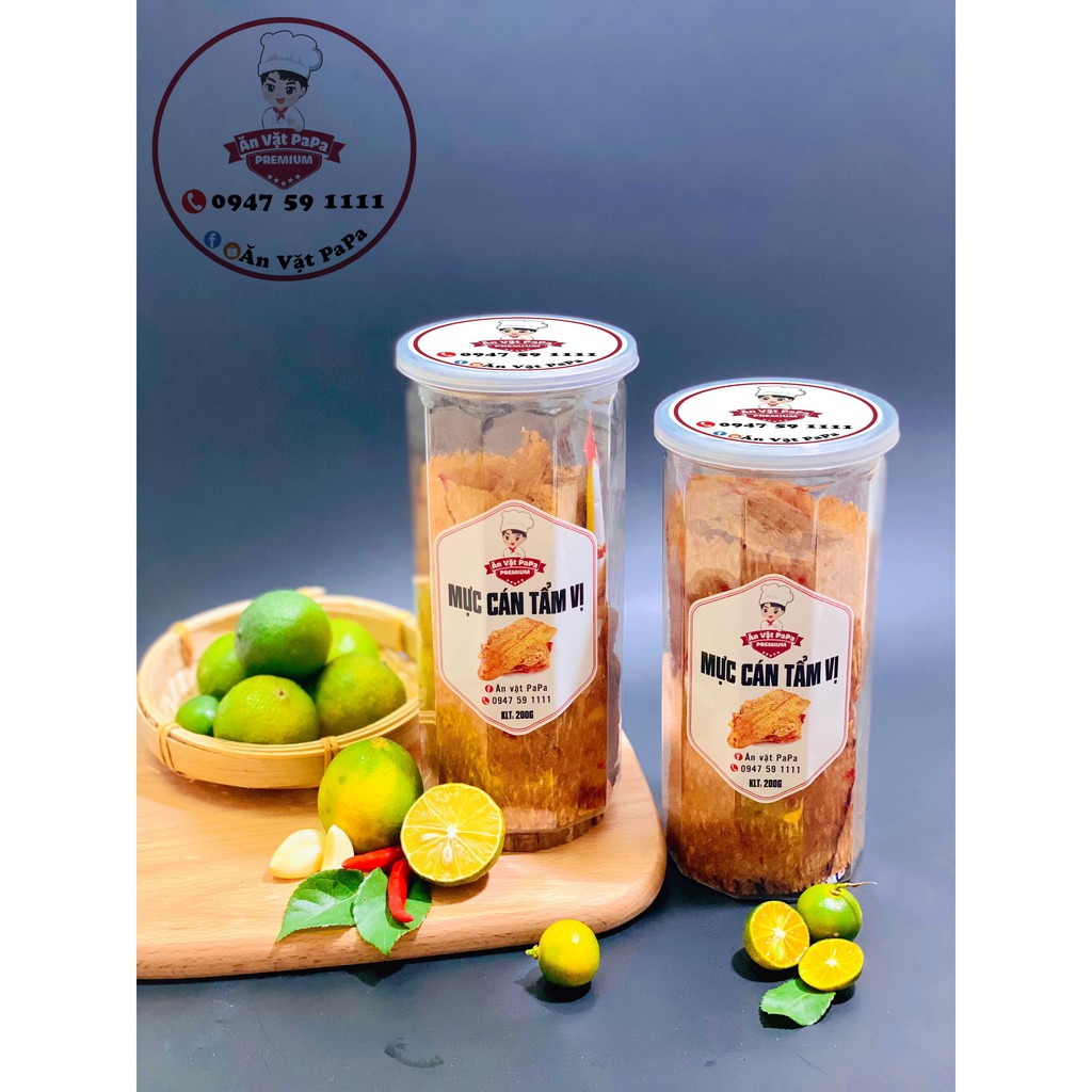 Mực cán tẩm vị 200gr kèm tương ớt, đồ ăn vặt Hà Nội | BigBuy360 - bigbuy360.vn