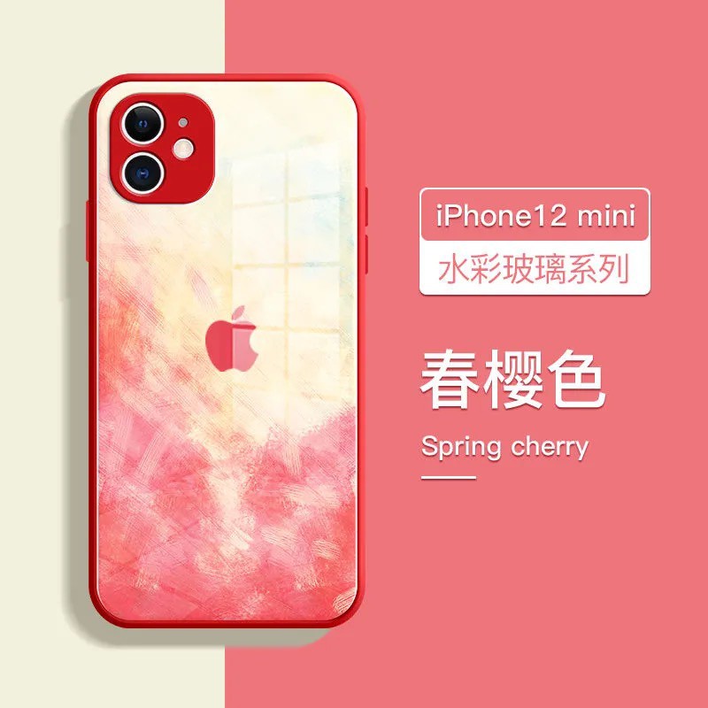 Ốp Điện Thoại Kính Cường Lực Màu Gradient Cho iPhone 12 12 Pro 12 Pro Max 11 11Pro 11 Pro Max X XS XR XS Max