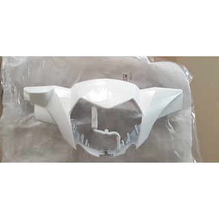 Ốp đầu trước (Nắp trước tay lái) Sirius Fi trắng