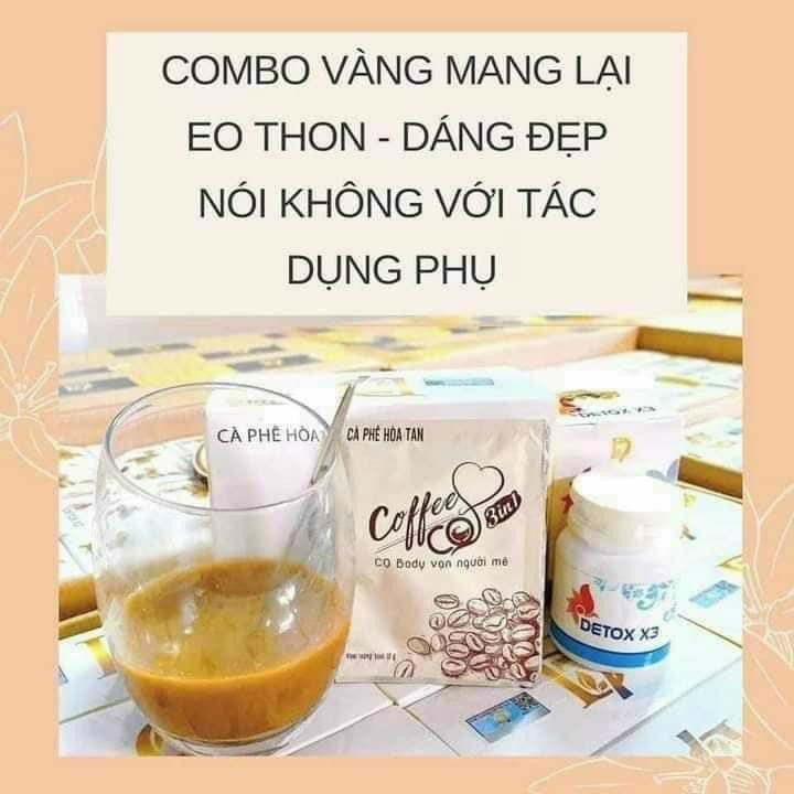 Sỉ 5 hộp CAFE 3IN1 G.I.Ả.M 4-6KG 10 NGÀY