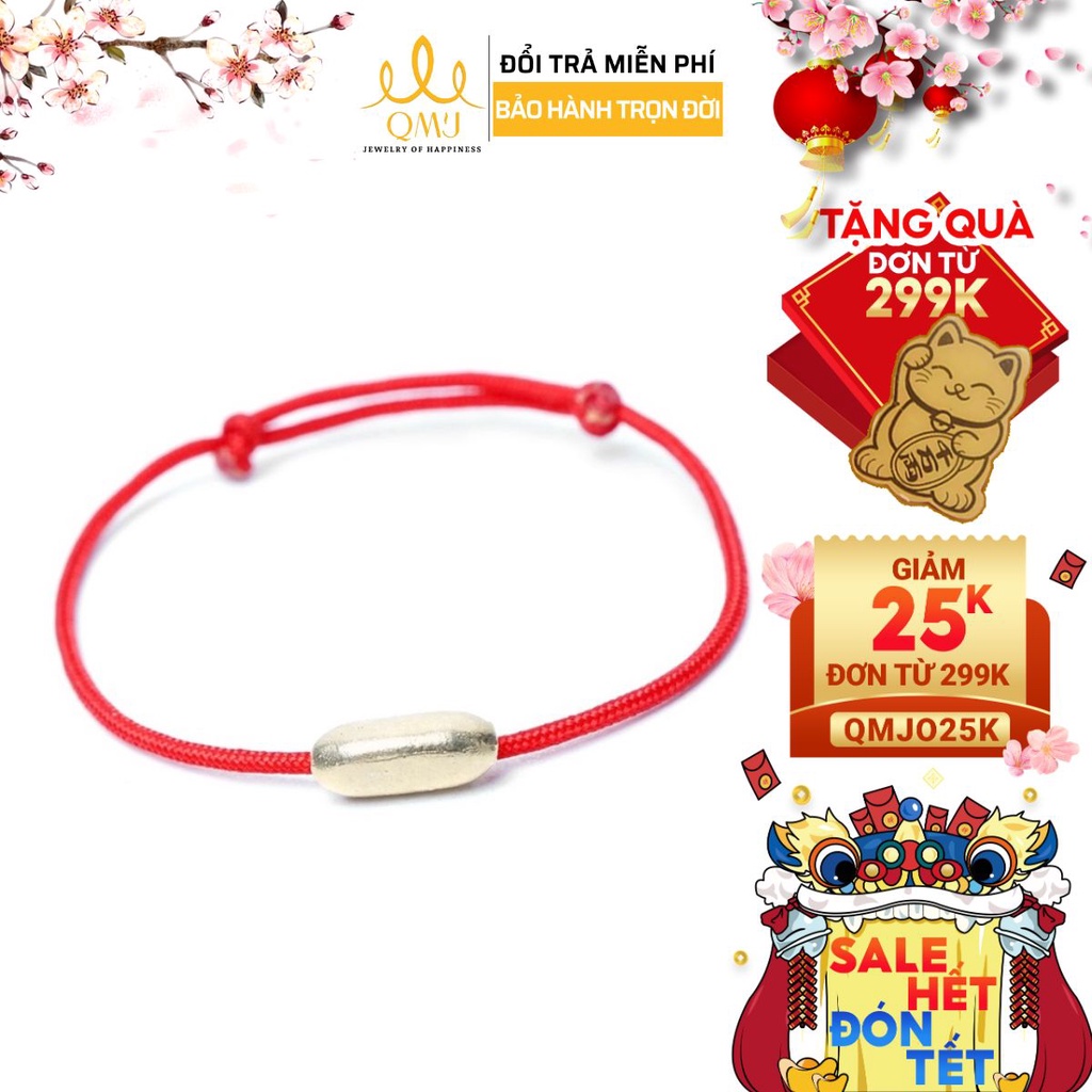 ♥️FREESHIP50K - Vòng tay Chỉ đỏ Hạt Gạo Tài Lộc Siêu Hot ngày Vía thần tài - Bạc 925 cao cấp mạ vàng siêu Hot Trend