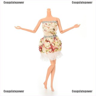 Đầm hoa thời trang cho búp bê Barbie