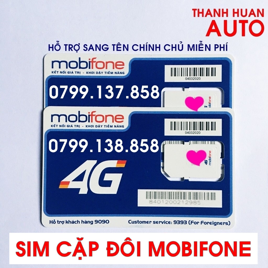 SIM CẶP MOBIFONE - SIM TÌNH NHÂN - CHỌN CẶP SỐ TÙY THÍCH