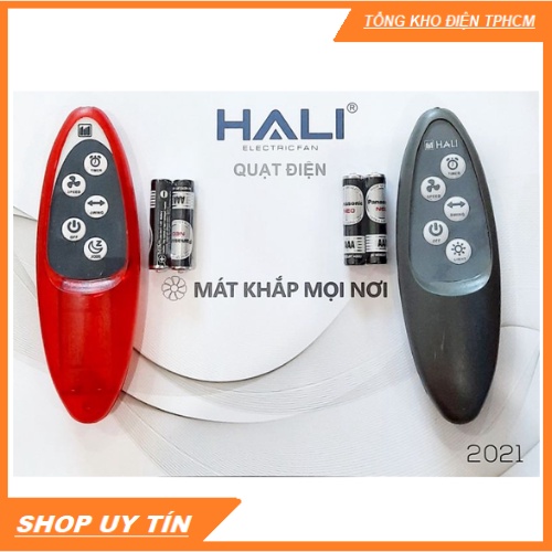Điều khiển remote quạt Hali- dùng chung cho tất cả quạt điều khiển Hali-mẫu mã sang trọng, 2 màu