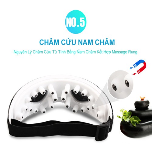 Kính máy massage mắt có thể sạc lại HyJ 018 thiết bị mát xa chăm sóc làm đẹp mắt