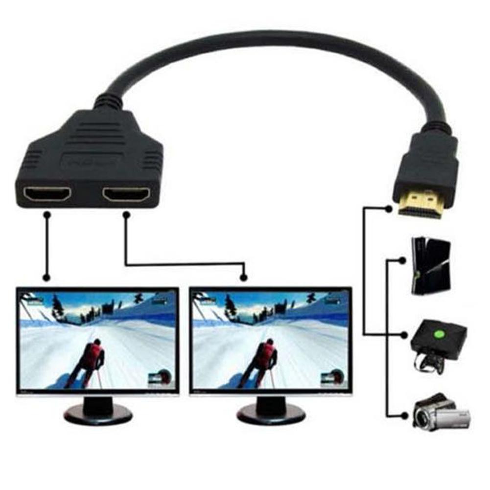 Đầu Chia ra Hai HDMI dài 30CM Phiên Bản 1.4 3D 1080P