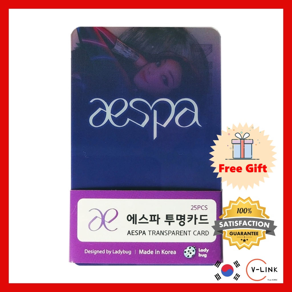 K-POP GIRL GROUP AESPA Bộ 25 thẻ ảnh trong suốt