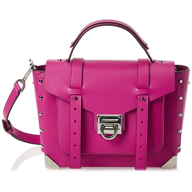 TÚI MICHAEL KORS- 100% auth (MANHATTAN MEDIUM SATCHEL BAG-Fuschia)