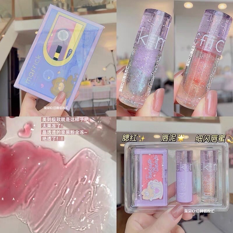 🍭Set 3 Sản Phẩm Makeup MAFFICK Teacup Bear Set Box 🍭 | BigBuy360 - bigbuy360.vn