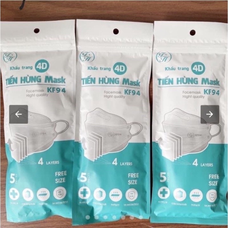(50 cái) Khẩu Trang Tiến Hùng MASK  Tiêu Chuẩn Hàn Quốc KF94-đồ gia dụng(giá cho mọi nhà)