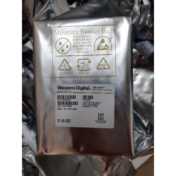 Ổ Cứng HDD WD Ultrastar HC310 256MB 7200RPM 3.5inch SATA 6Gbps - 4TB