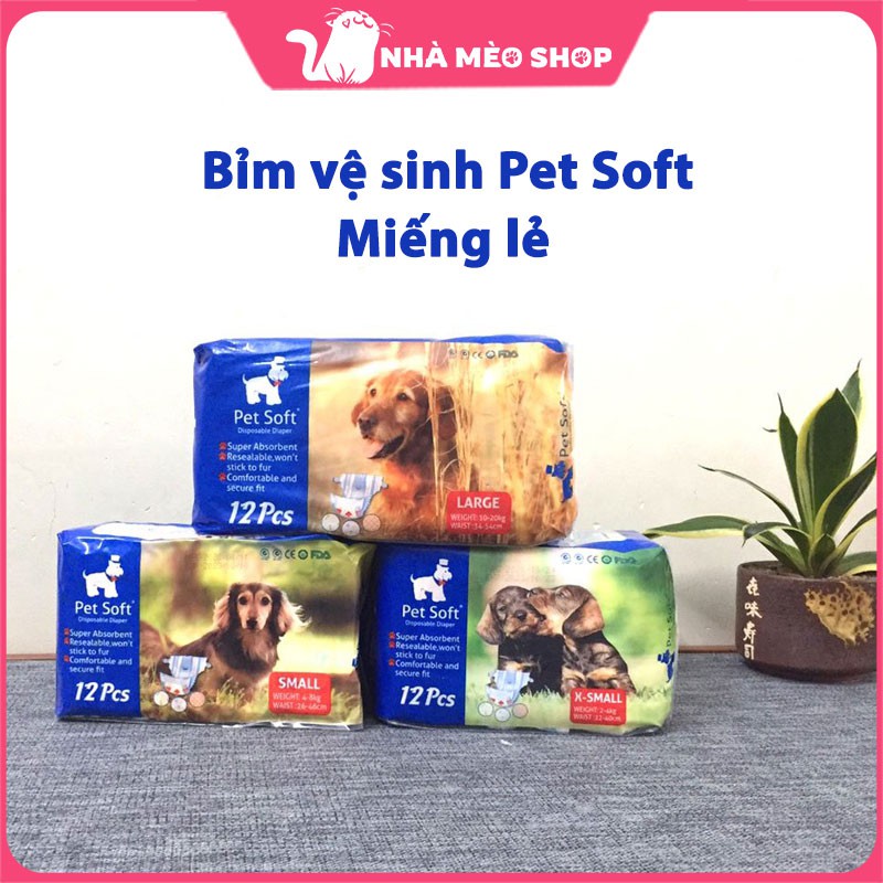 Tã bỉm vệ sinh Pet Soft miếng lẻ dùng thử