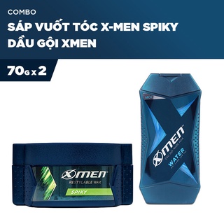 Combo Sáp vuốt tóc X-Men Spiky 70g và Dầu gội Xmen 70g