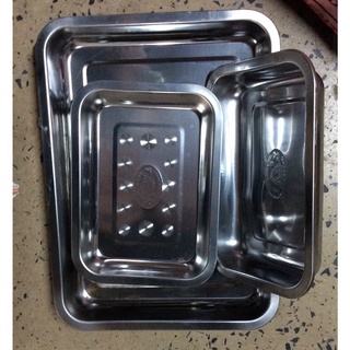 Khay đựng thực phẩm inox cạn/ sâu 35*50cm