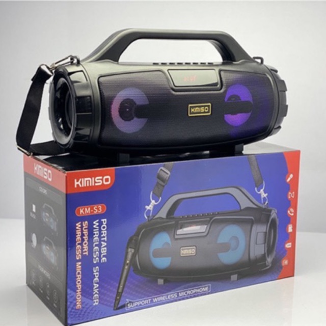 Loa Karaoke Bluetooth KIMISO S3 Kèm Micro Dây 3m