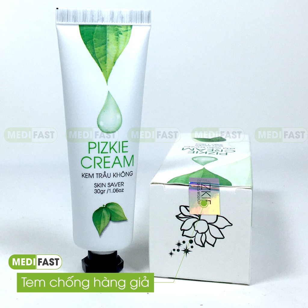 Kem trầu không Pizkie - giảm hăm, rôm sảy, côn trùng cắn, giảm nứt lẻ, tái tạo da Pizkie Baby Cream - Mẫu mới