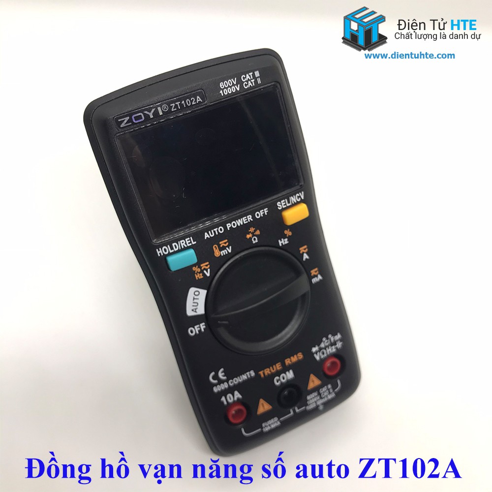 Đồng hồ vạn năng số tự động ZOYI ZT102A 2019 chính hãng [HTE Quy Nhơn CN2]
