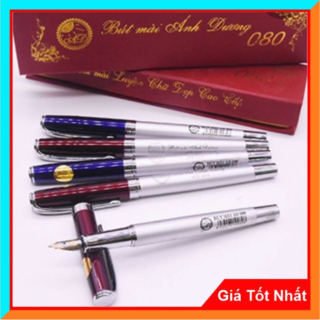 Bút Máy Ngòi Mài Ánh Dương 080 - Ngòi Bút Viết Nét Thanh Nét Đậm, Chuyên Để Luyện Chữ Đẹp