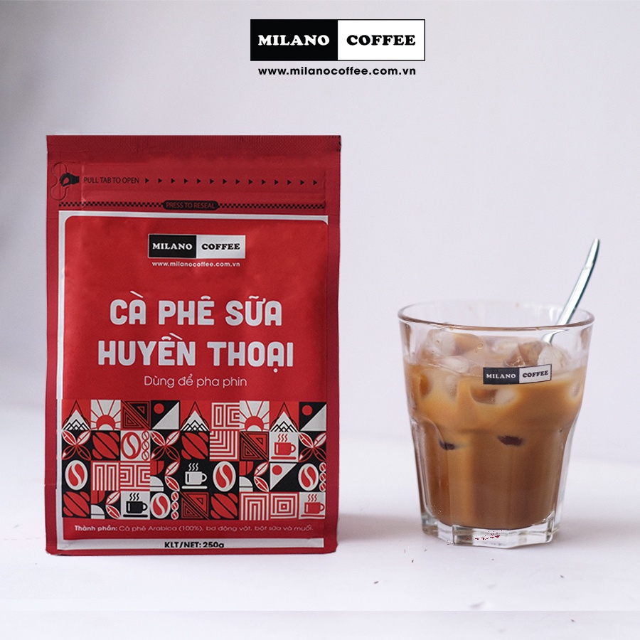 [Mã GROXUAN1 giảm 8% đơn 150K] Cà phê Milano Coffee 100% Arabica - Cà Phê Sữa Huyền Thoại 250gr | BigBuy360 - bigbuy360.vn