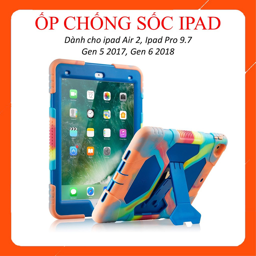 Ốp lưng ipad air 2 / Pro 9.7 / Gen 5 / Gen 6 Silicone cao cấp N1 | BigBuy360 - bigbuy360.vn