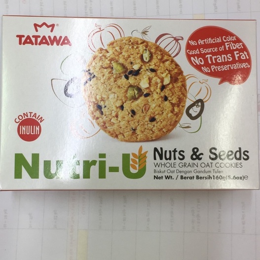 Bánh quy nutri-u Tatawa Hộp 3 loại