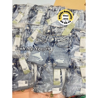Quần short jeans rách h&m bé trai