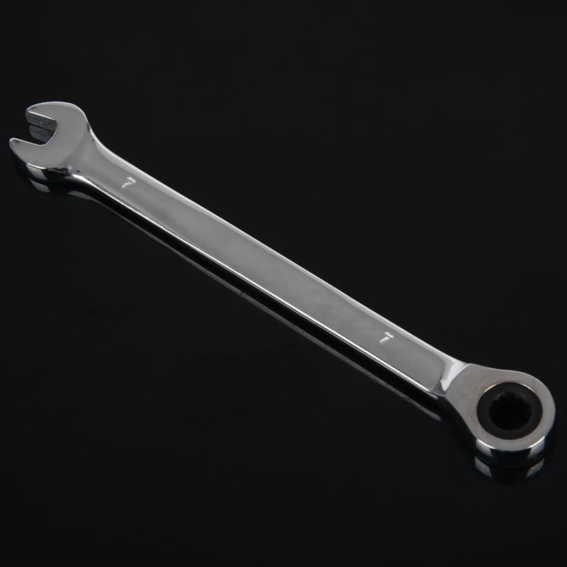 Steel Fixed Head Ratcheting Ratchet Spanner Gear Wrench Open End & Ring Size, 7mm