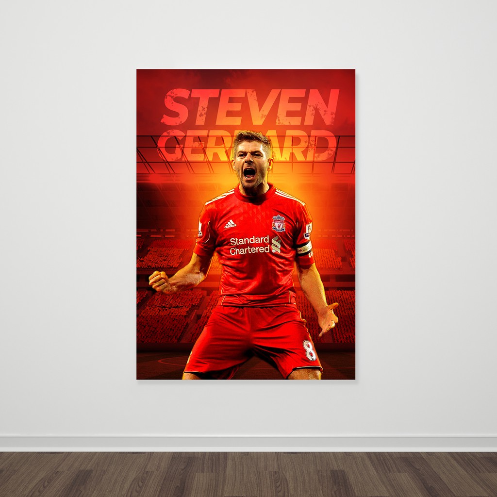 Poster Treo Tường Hình Cầu Thủ Bóng Đá Liverpool A3