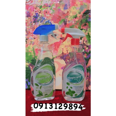 NƯỚC RỬA TAY KHÔ HAPICARE không khô da tay, dưỡng da mịn màng