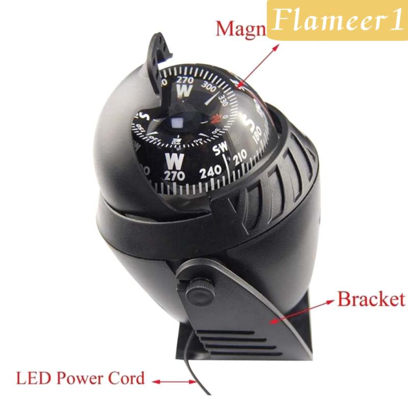 [Flameameer1] La Bàn Điện Tử Có Đèn LED Cho Tàu Thuyền / Xe Hơi / Xe Tải