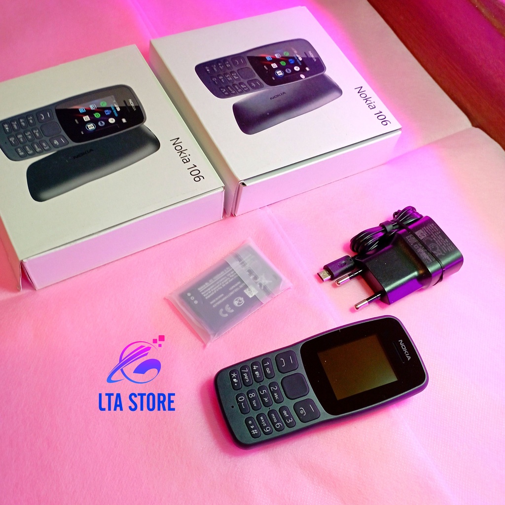 Điện Thoại Nokia 106 Full box 2 sim (hàng chính hãng full box) đủ pin sạc - pin trâu - sóng khỏe - máy mới 100%