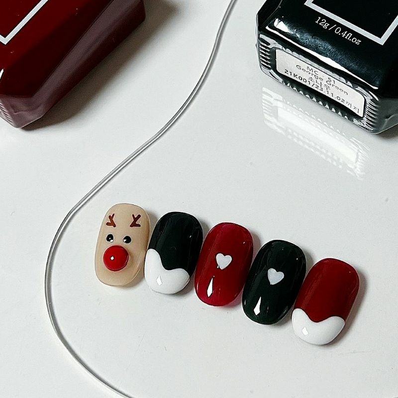 Nailbox noel tuần lộc