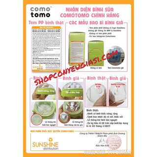 [CHÍNH HÃNG] Bình Sữa Silicon Comotomo 250ml /150