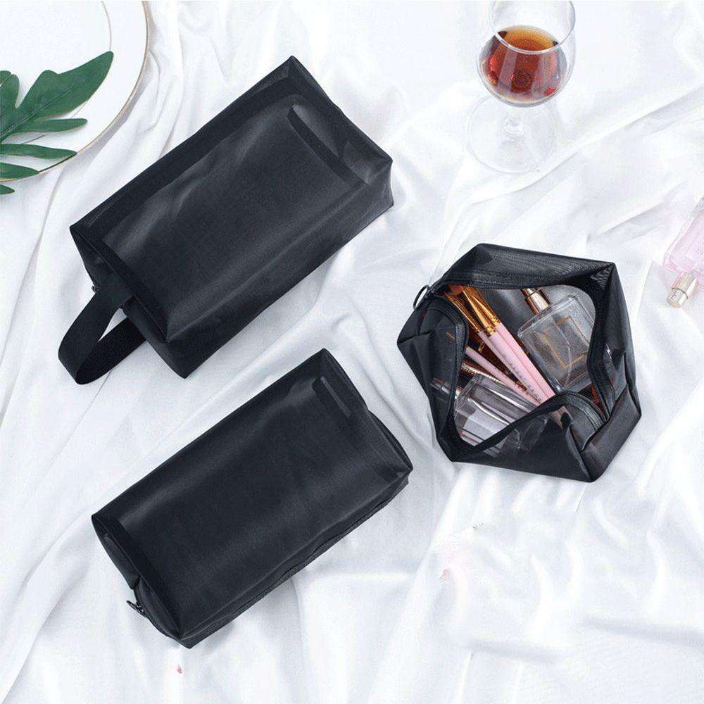Set 3 Túi Lưới Trong Suốt Đựng Đồ Trang Điểm / Mỹ Phẩm Tiện Dụng