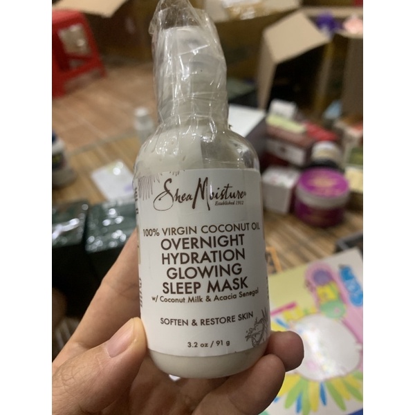 Mặt nạ ngủ dầu dừa Shea moisture 91g