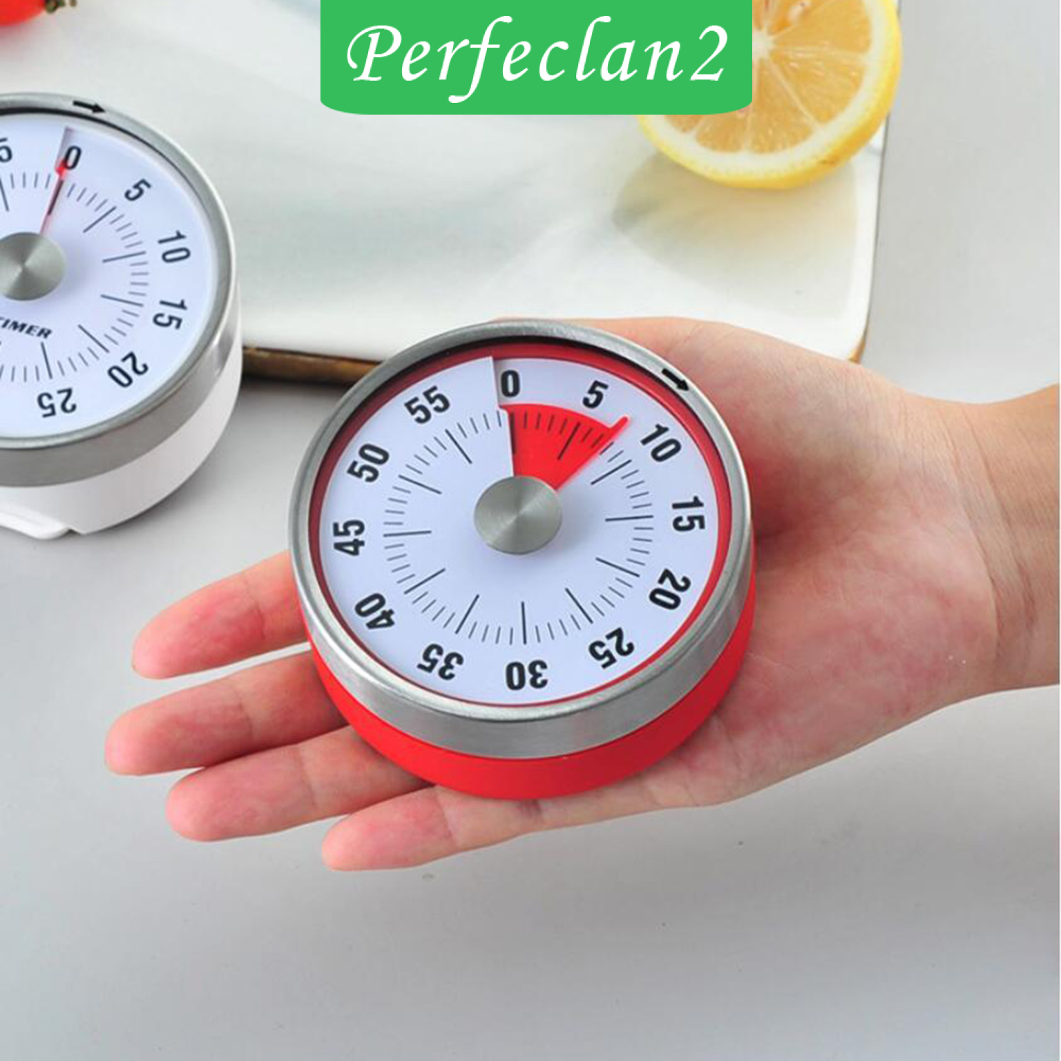 [PERFECLAN2]3 Inch Round Kitchen Mechanical Timer Countdown Count Up Alarm Cooking