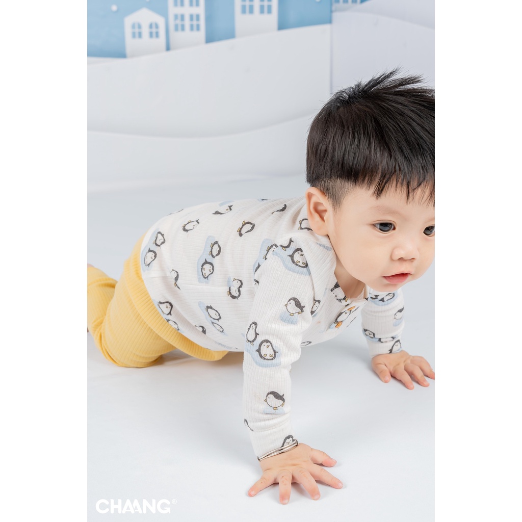 Chaang bộ quần áo dài tay cổ bèo Chaang Northern cho bé AW22 hihistores