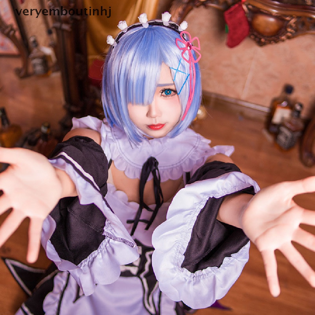 Animer Cosplay Costume Ram/Rem Sets Superior Quality Anime Convention Maid Dress .