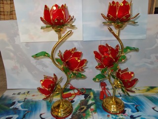 Đèn hoa sen 3 bông 400k/1 đôi