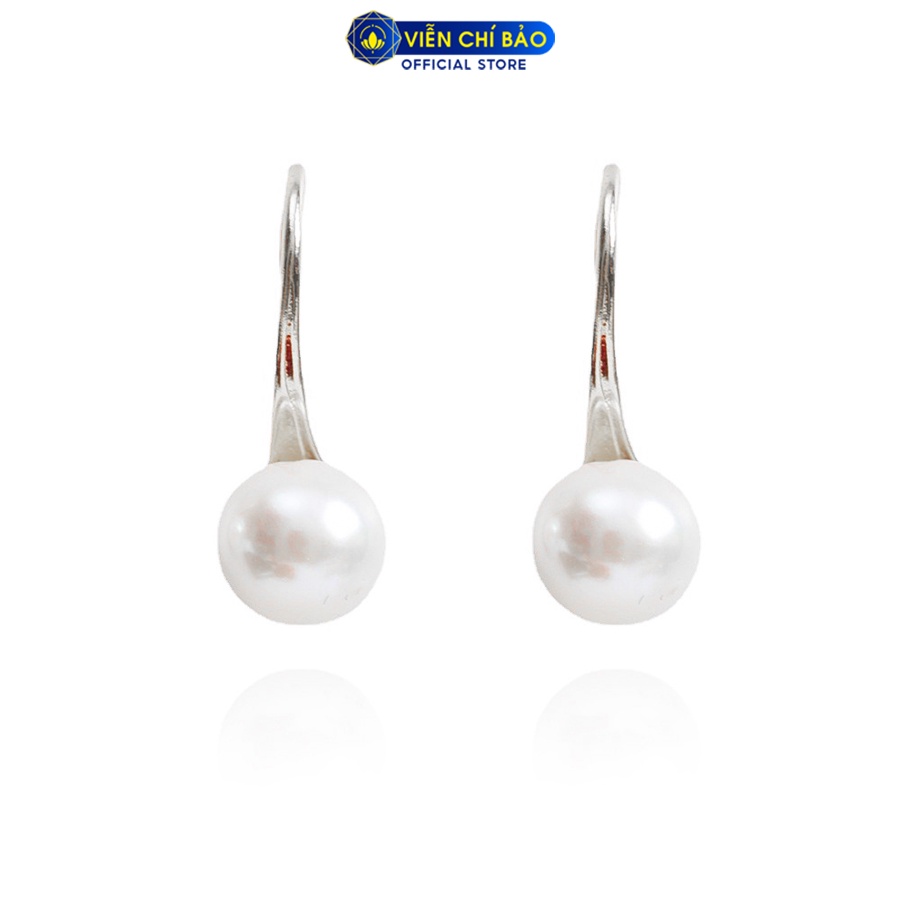 Bông tai bạc nữ hạt châu bạc 925 thời trang phụ kiện trang sức nữ thương hiệu Viễn Chí Bảo B400261