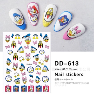 Sticker vịt hoạt hình dán móng