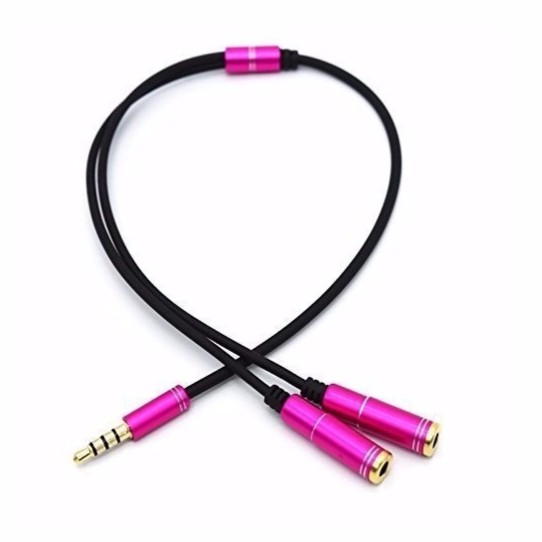 Dây chia loa 1 ra 2 - Chia loa 1 ra 2 - Audio splitter 1in 2 out - Dây chia loa 3.5 4 khấc xịn