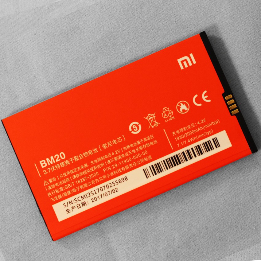 Pin Xiaomi Mi 2, Mi 2S BM20 Dung Lượng 2000mAh xịn mới 100% Bảo hành 6 tháng