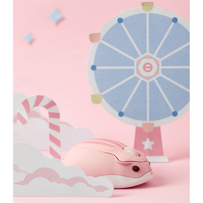 Hamster Shape 2.4GHz Wireless Mouse 4000DPI USB Connection Mice Cute As Gift