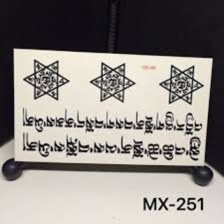Hình xăm dán ( mini chữ sao)