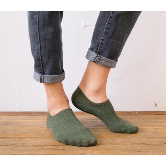 Vớ Lười Cotton Cổ Ngắn Nam Chống Tuột