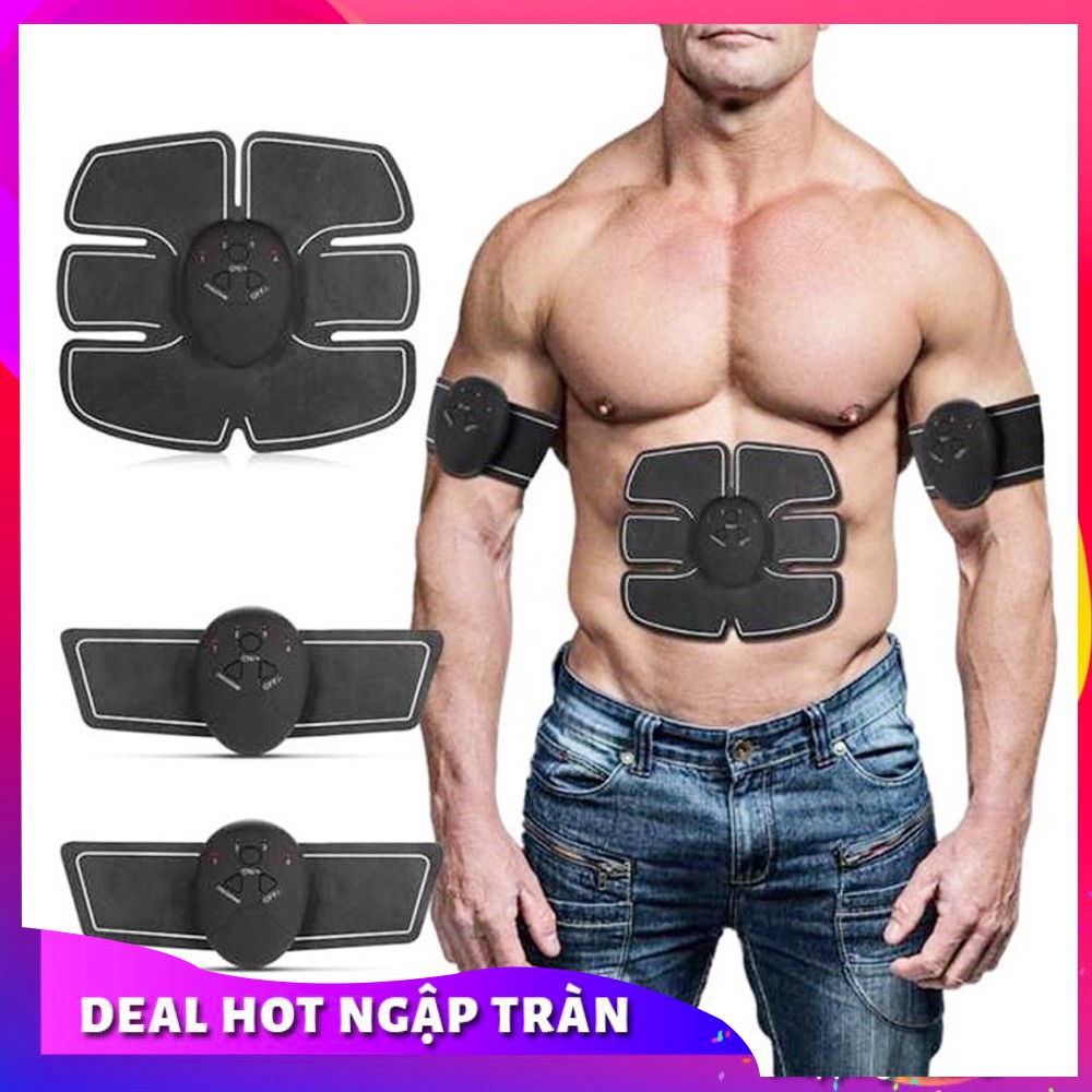 HOT [FREESHIP❤️]MÁY TẬP BỤNG 6 MÚI EMS FULL TAY VÀ BỤNG