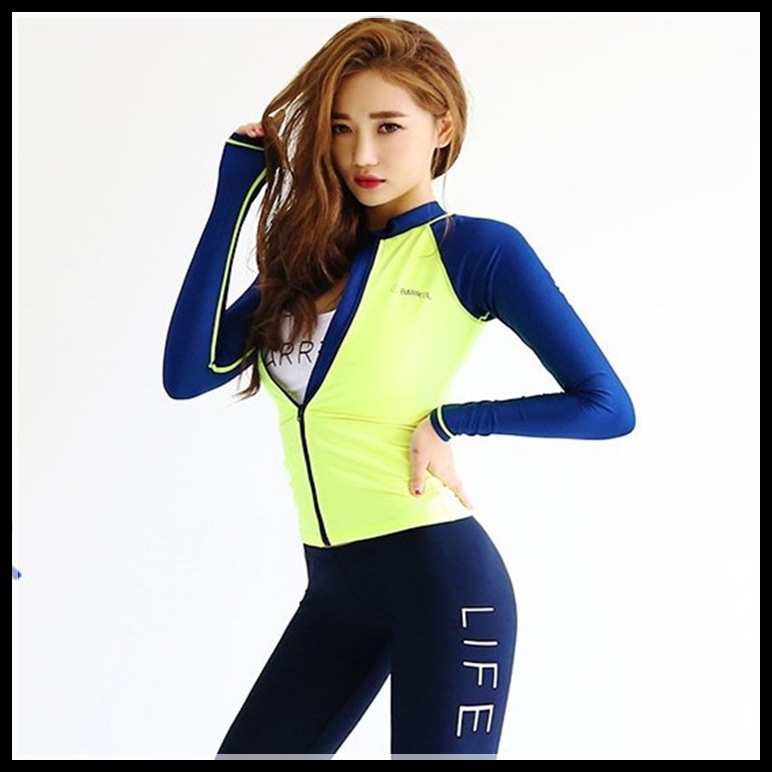 Bộ Đồ Lặn Chống Nắng Thoáng Khí Có Khóa Kéo Thời Trang Dành Cho Nữ