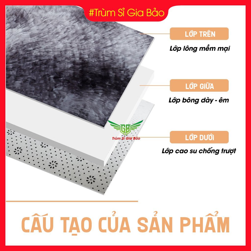 Thảm trải sàn lau chùi chân 40x60 cm , thảm lông loang dùng cho phòng khách - nhà bếp - phòng ngủ mềm mịn , sang trọng